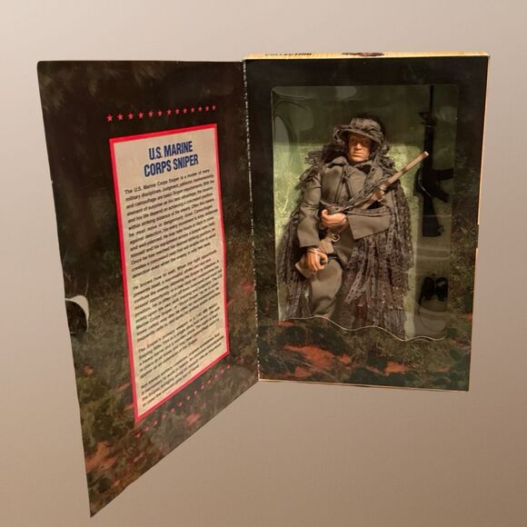1997 G.I. Joe U.S. Marine Corps Sniper Limited Edition Articulated Action Figure - Picture 11 of 11